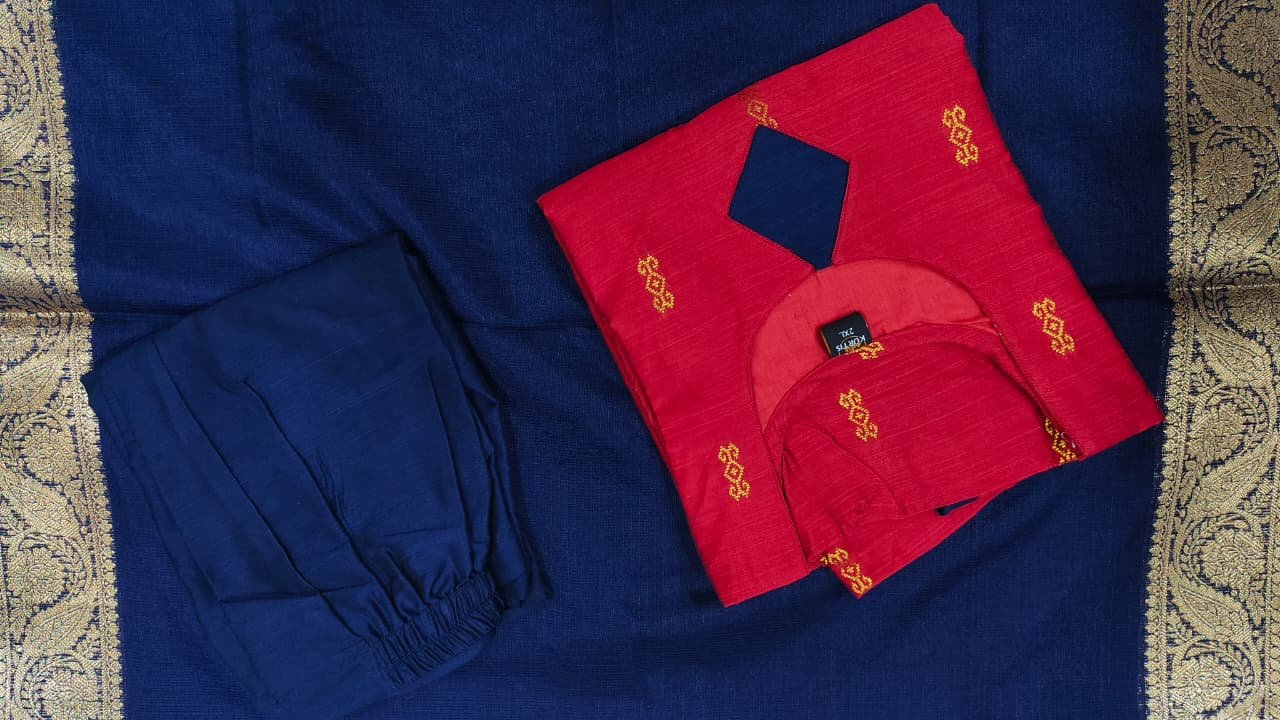 Raw silk 3pc set 7
